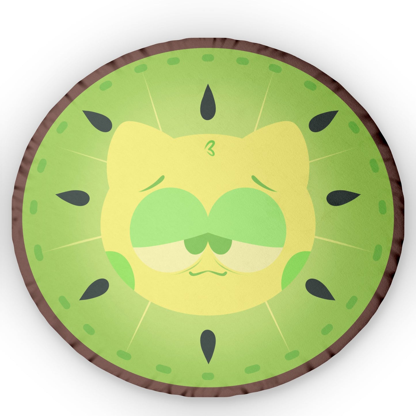 Kiwi Kitty Pillow