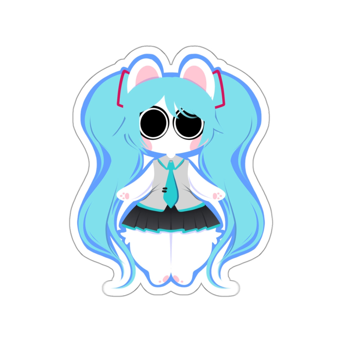 Miku bunny sticker