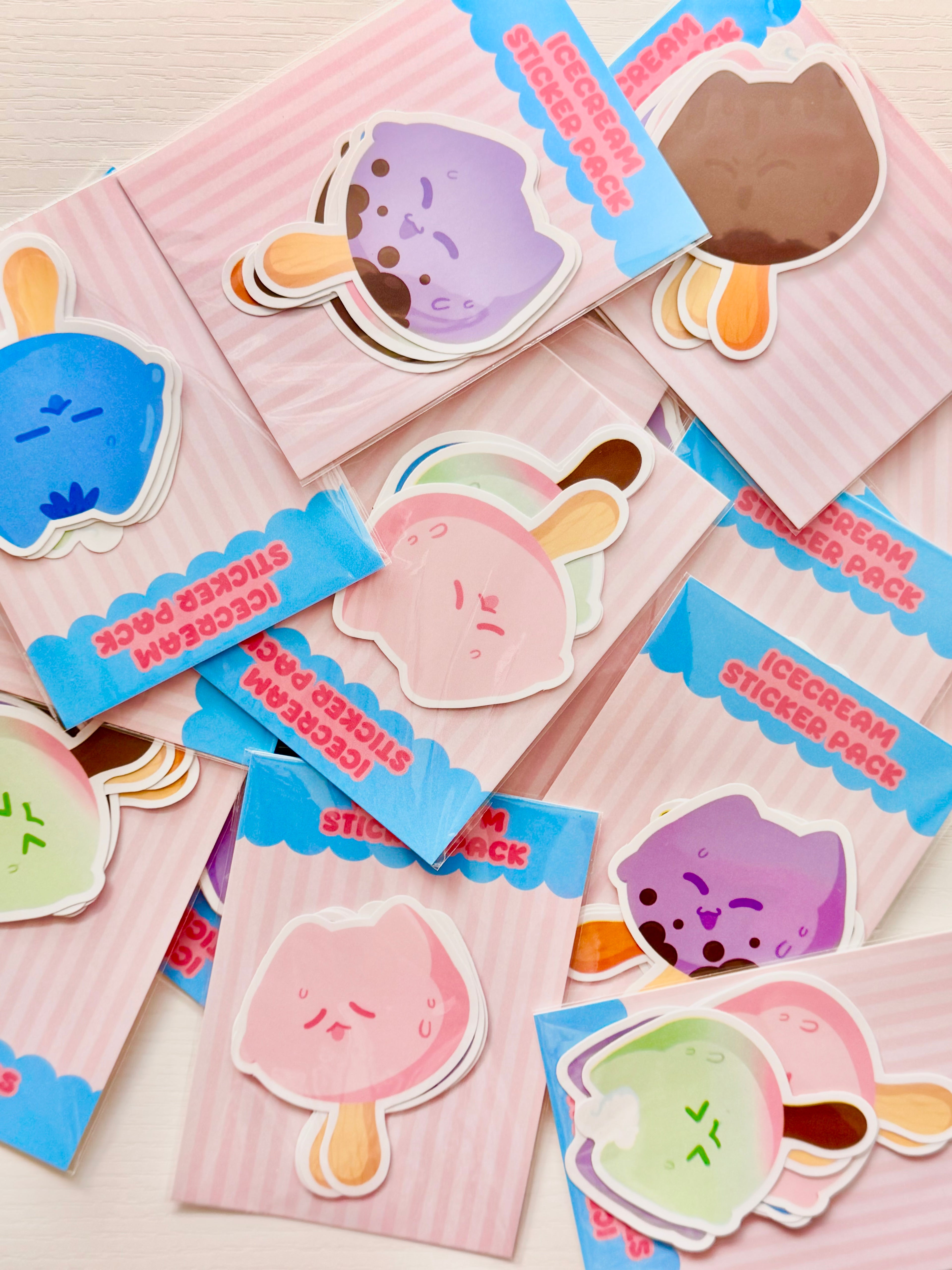 Melting Kittens Sticker Pack
