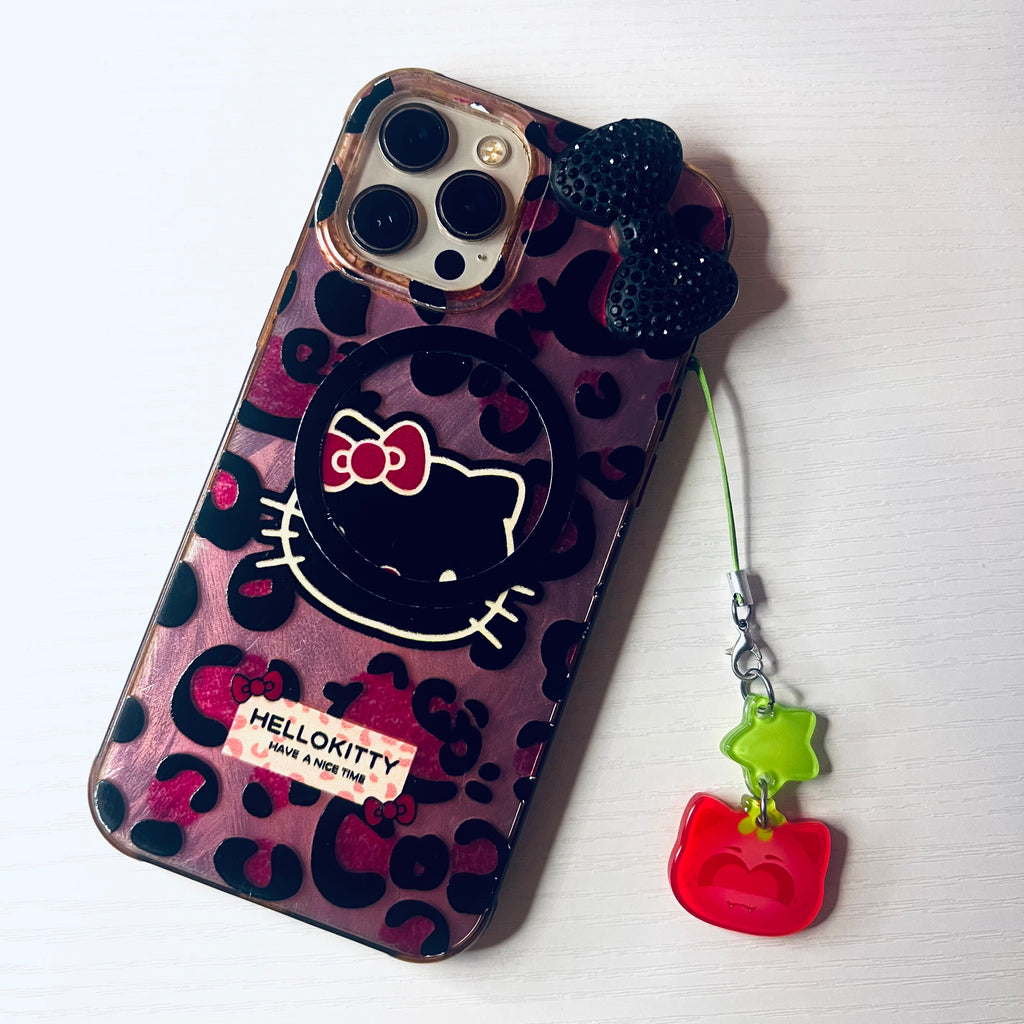 Strawberry Kitty phone charm