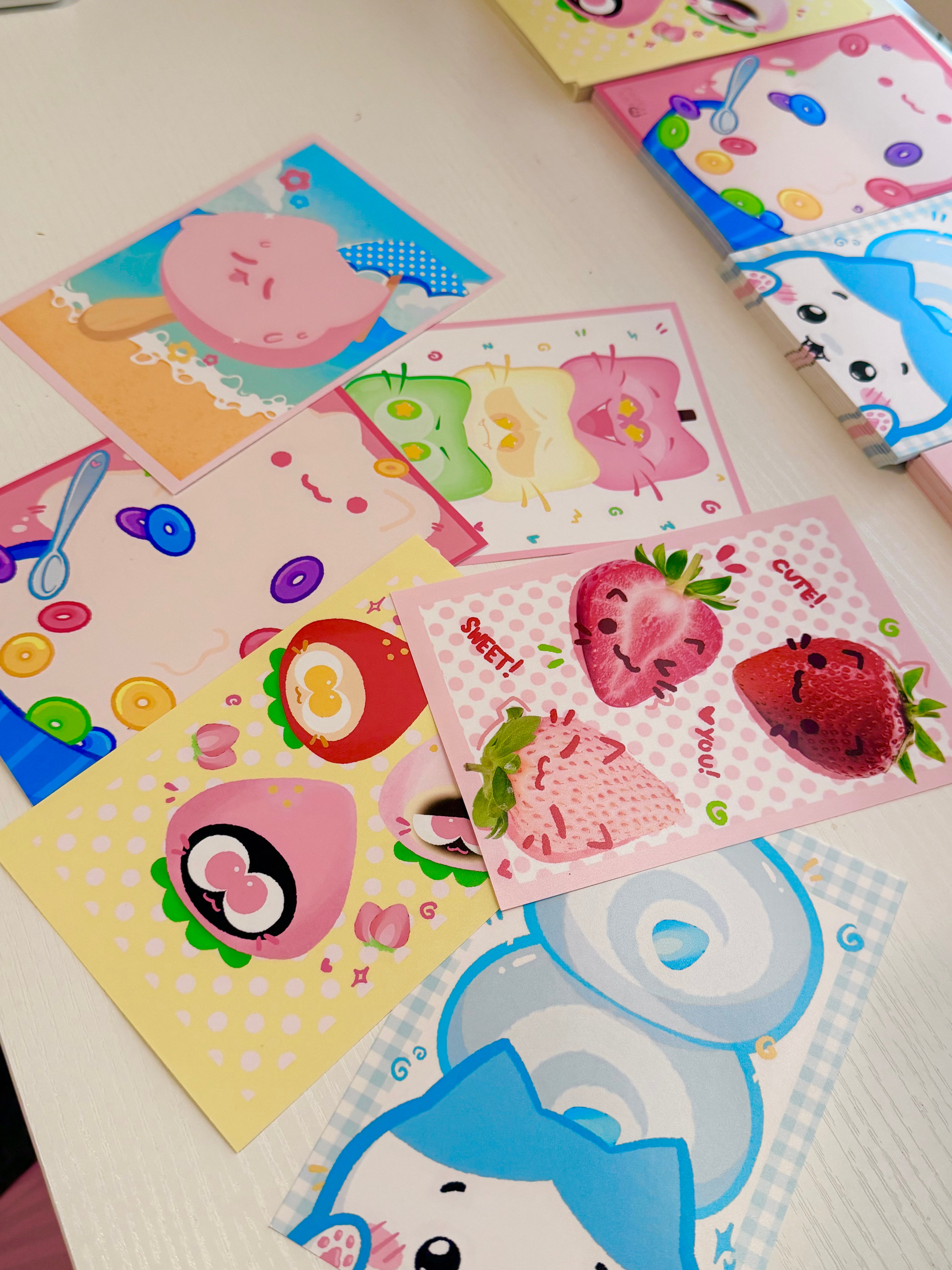 Real Strawberry Kittys Print
