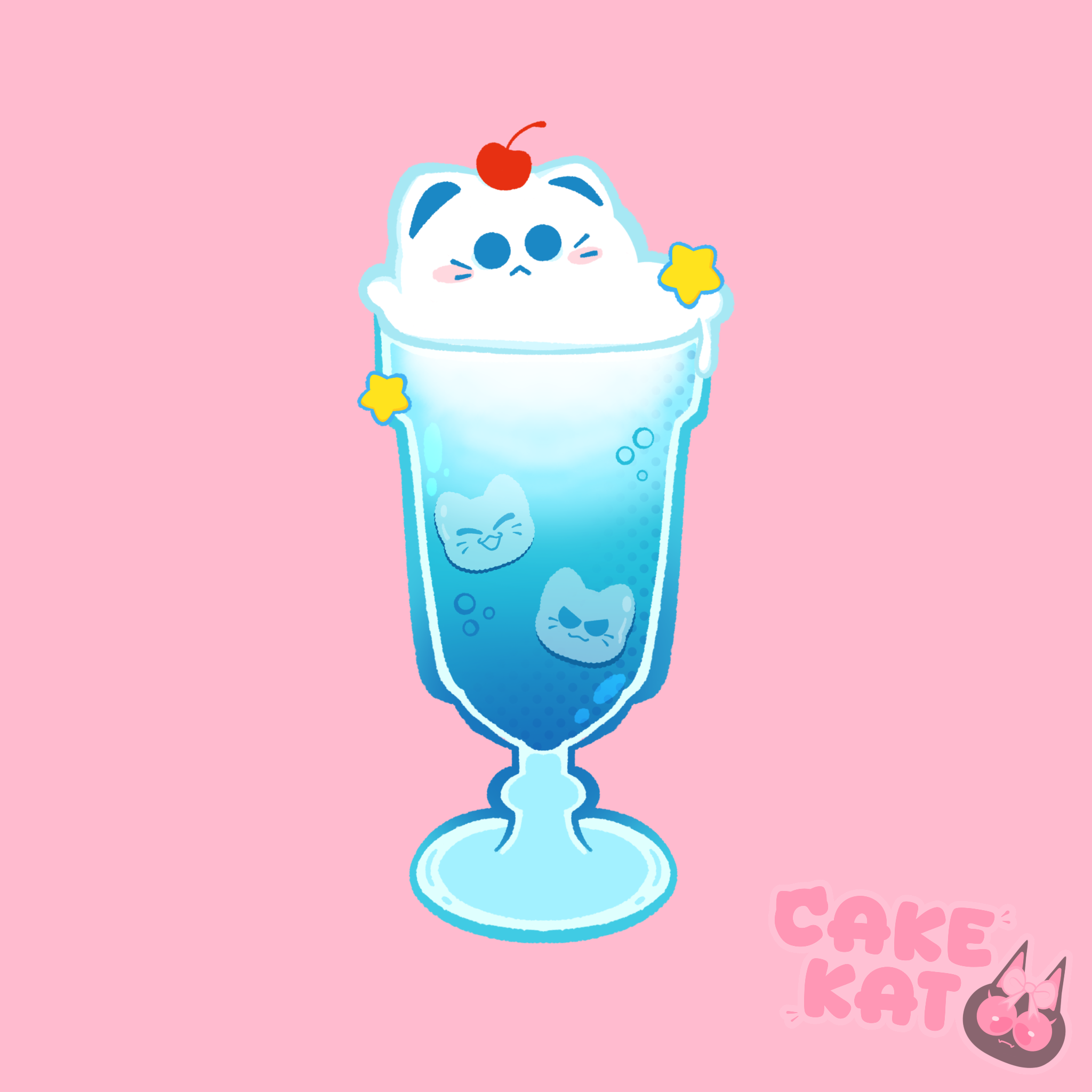 Icecream Float Kitty