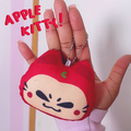 Apple Kitty Plush Keychain