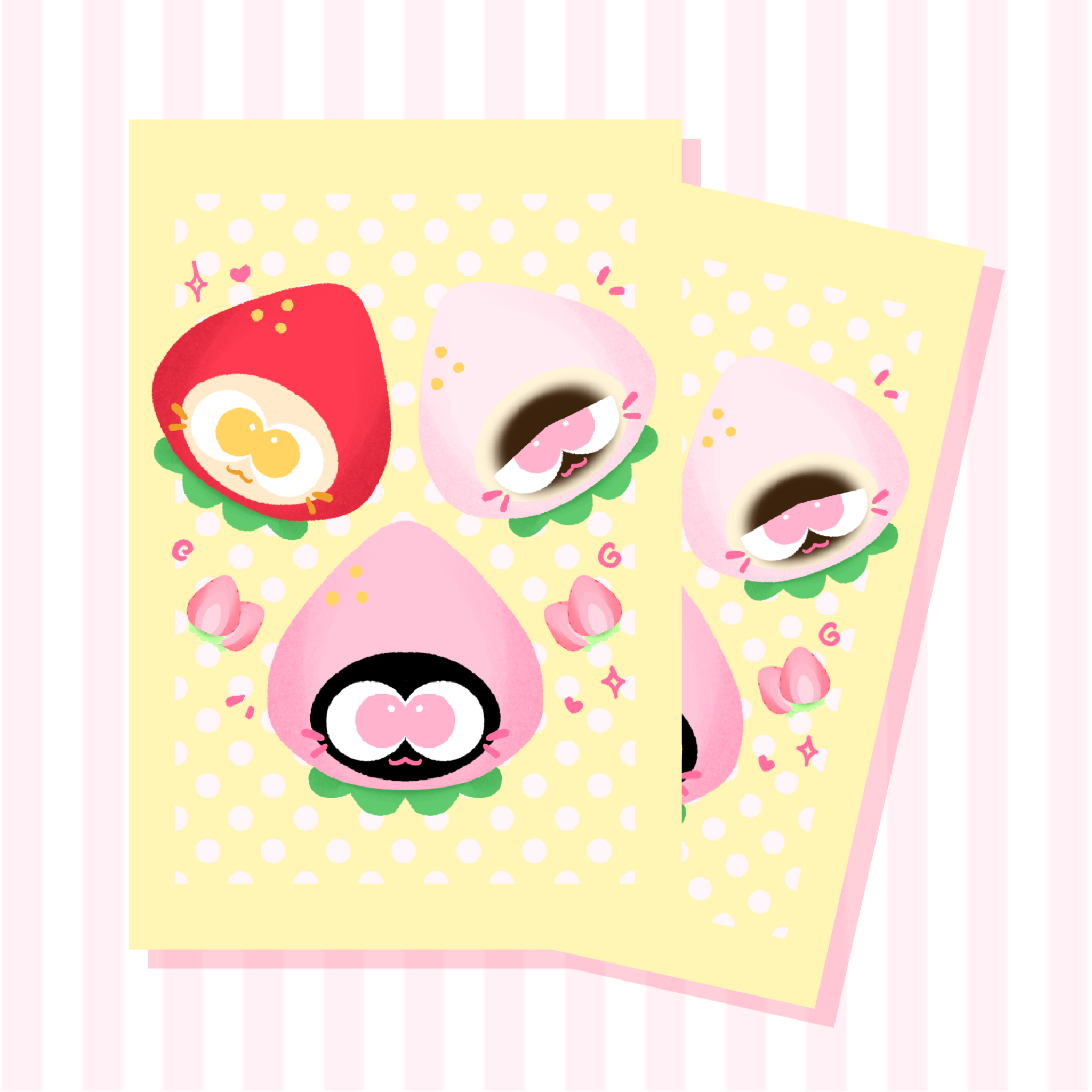 Strawberry Triplets Print