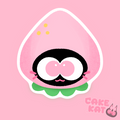 Pink Strawberry Kitty Sticker