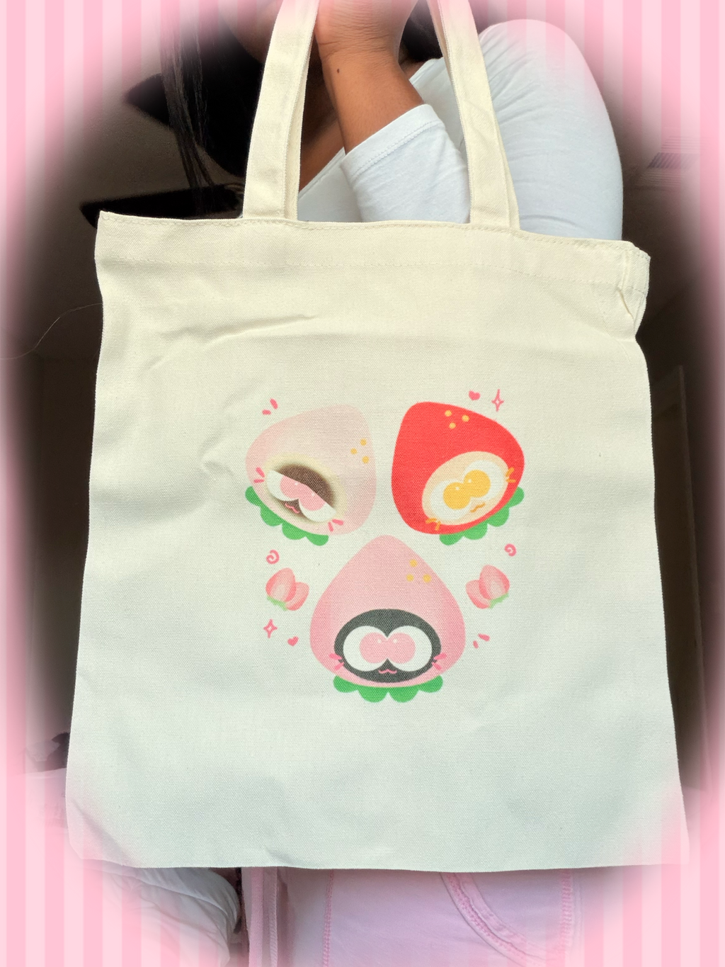 Strawberry Triplet Tote Bag (B-GRADE)